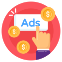 Paid Ads Service Icon – Digital Prarambh