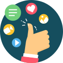 Social Media Marketing Icon – Digital Prarambh