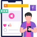 Social Media Marketing Icon – Digital Prarambh