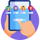Icon showing brand research and client discovery – Digital Prarambh Maharashtra